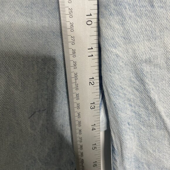 Frame After Jeans Women 26 Le Jane Crop Raw hem Luster Straight Leg wide Boho - Picture 9 of 9